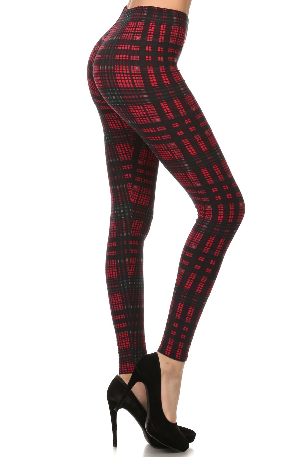 Red Plaid Leggings  The Tickle Trunk Shop