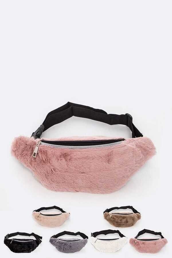 Furry fanny pack outlet